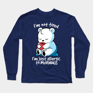 Tired polar bear Long Sleeve T-Shirt